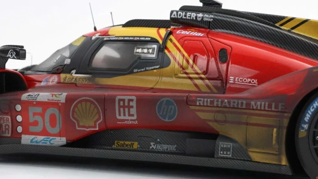 Ferrari 499P Car N. 50 - Winner Le Mans 2024 - detail